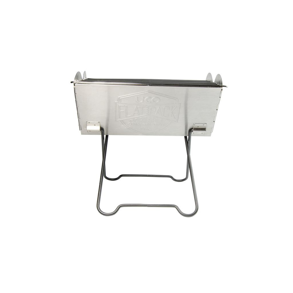 CAMP' GRILL-Barbecue portable, compact, durable, pratique et léger. Mini grille de poche idéale pour camping, randonnées, pique-nique, voyages, festivals et bushcraft Silver