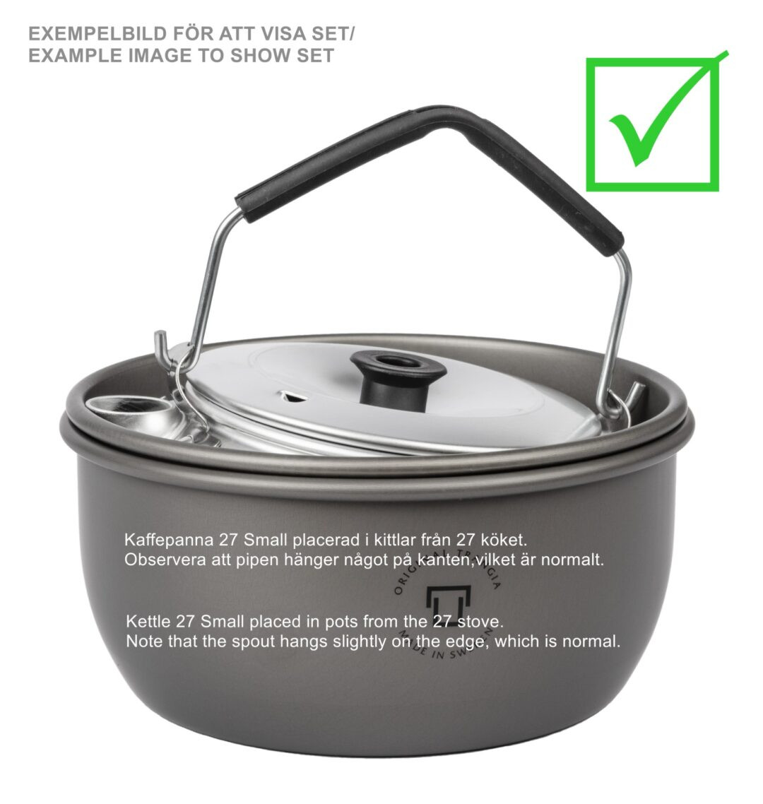 Kit De Cuisine Compact Trangia Pour Camping - Aluminium, 2 Casseroles, Poêle Antiadhésive, Bouilloire