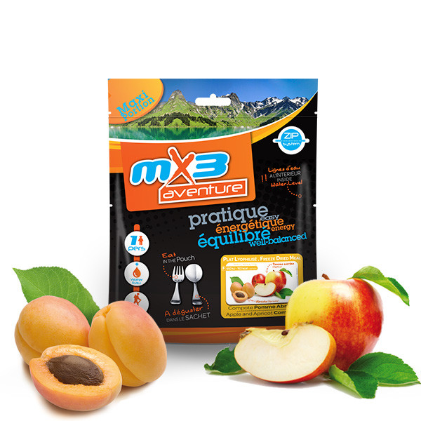 Compote Pomme Abricot MX3 Dessert lyophilisé