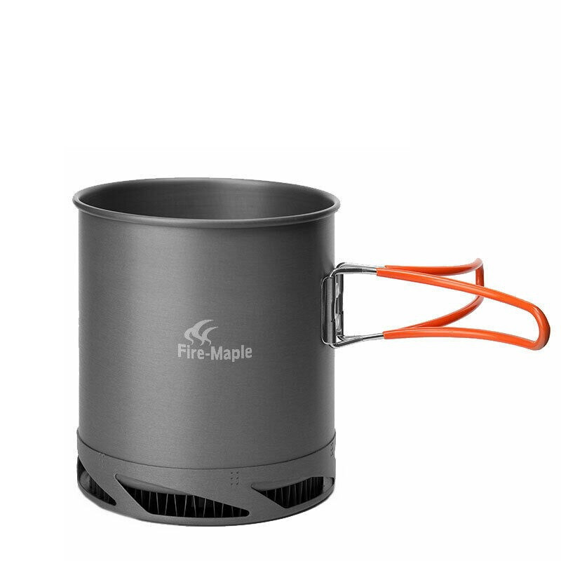 Casserole De Camping AB-X6 - 1 Litre - Aluminium Léger - Couvercle Et échangeur De Chaleur Inclus