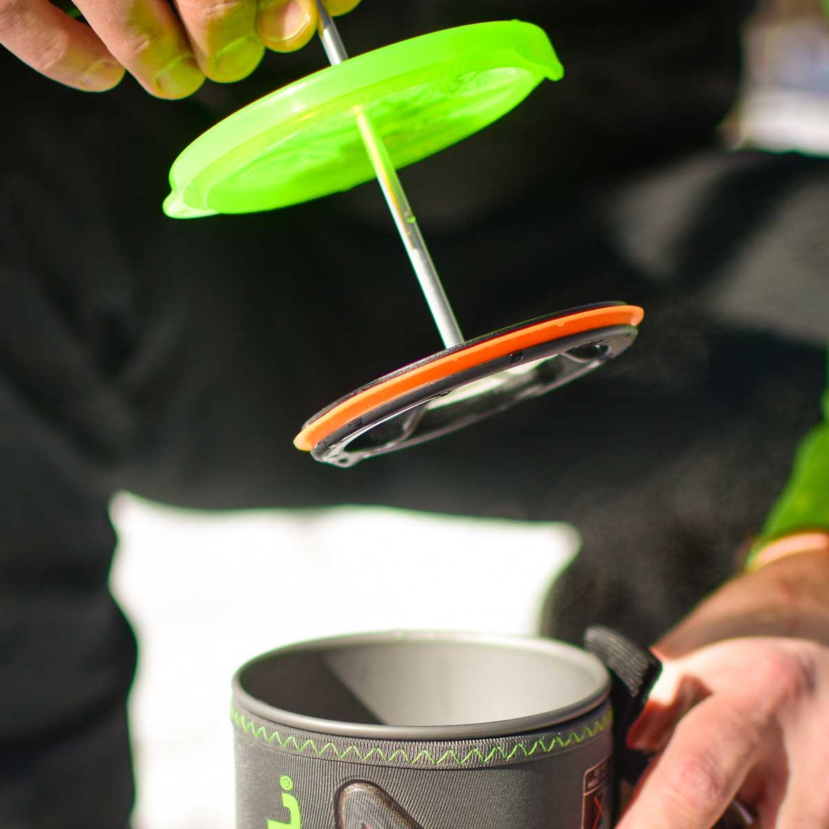 Presse à Café En Silicone JetBoil Grande – Compatible Avec MINIMO, Sumo Et Chaudron 1L / 1,8L – Parfait Pour Le Camping