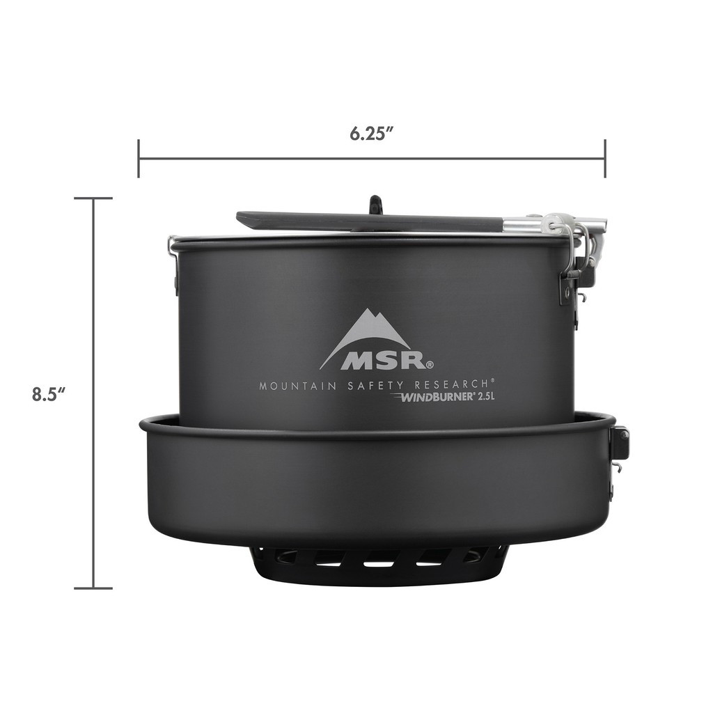 Système De Cuisson MSR WindBurner Duo - Réchaud Camping Venté 1.8L | Rapide, Compact Pour 2 Personnes