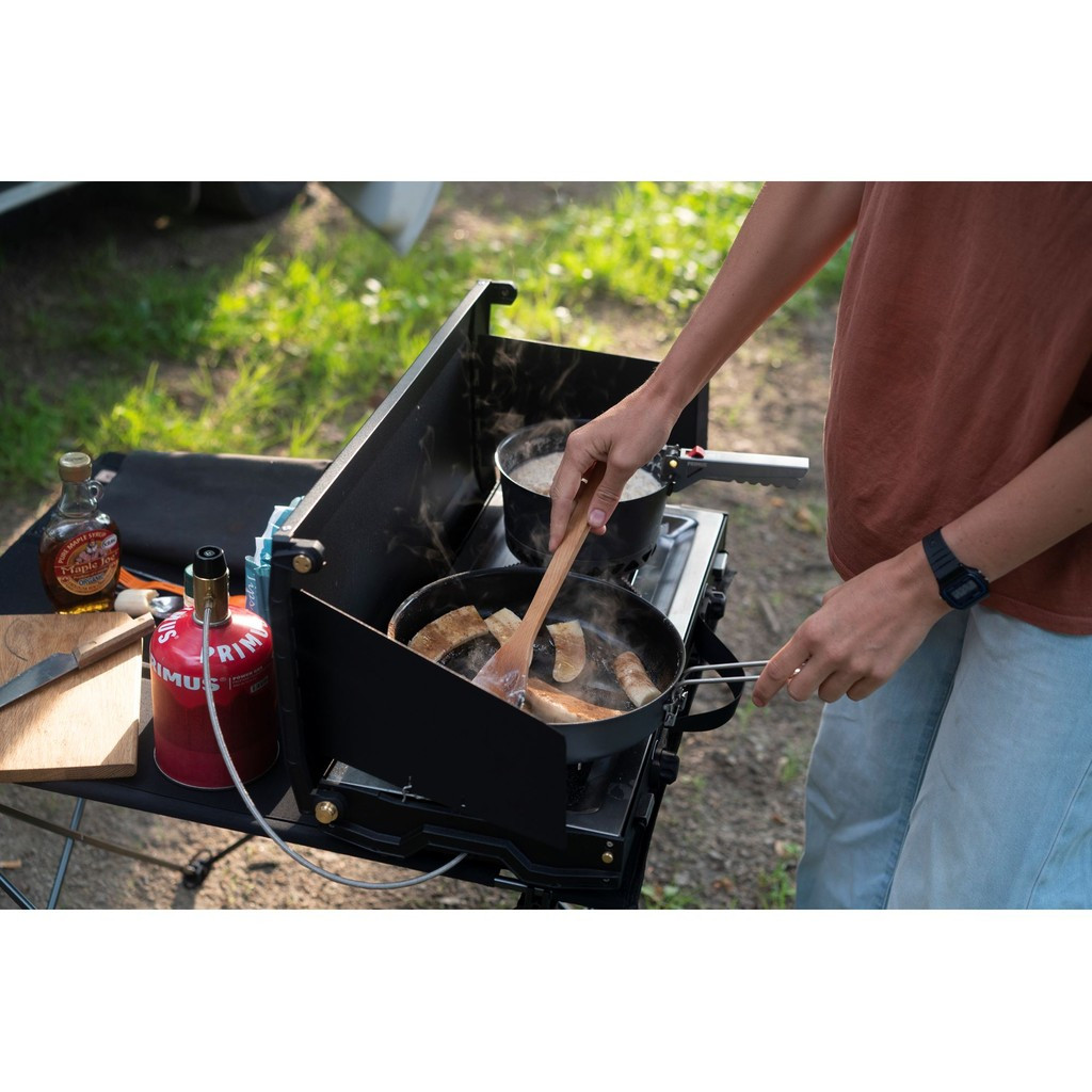 Réchaud Camping Primus Poêle De Camping Primus Onja - Compact, Deux Brûleurs, Planche En Chêne, Idéal Voyage Réchaud Pour Kayak Et Randonnée