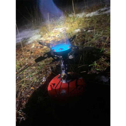 SOTO Réchaud de camping avec régulateur, poêle au butane à brûleur unique, réchaud portable pour la cuisine en plein air, le camping, la randonnée – Allumage furtif installé