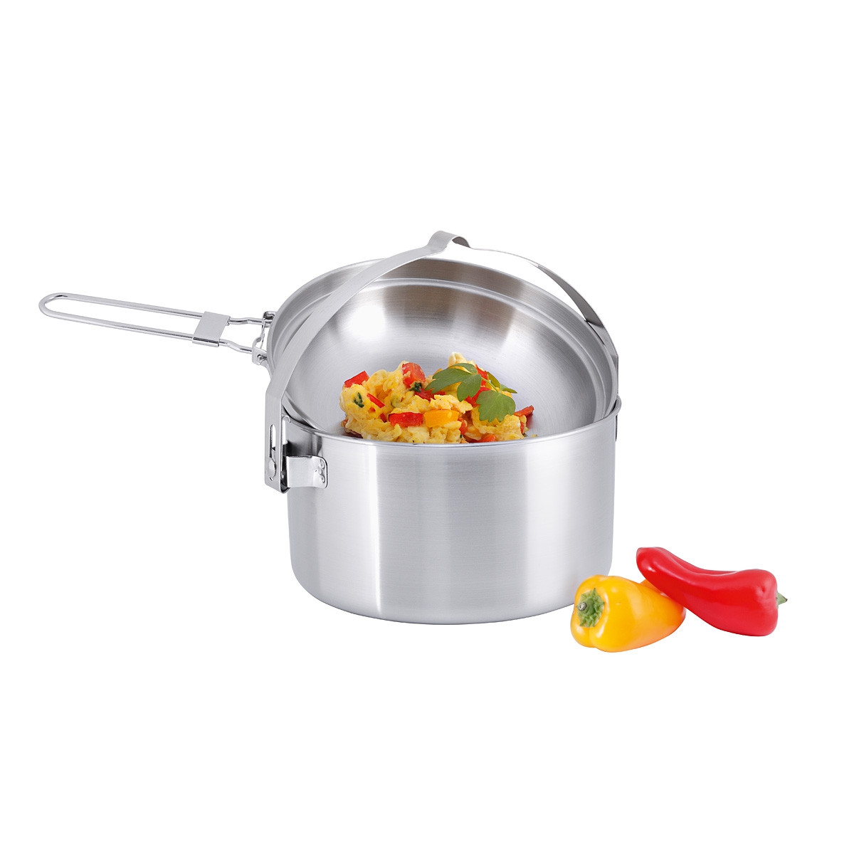 Ensemble de cuisinier de camp en acier inoxydable Tatonka en plein air
