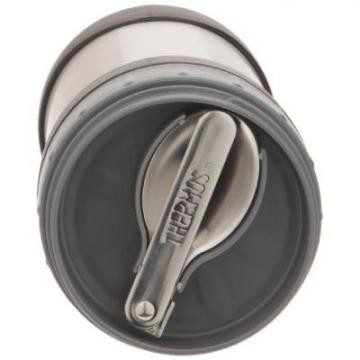 ZWOOS Thermos Alimentaire Chaud 850 Ml, Acier Inoxydable Boite Repas Isotherme Avec Poignée, Boite Alimentaire Isotherme Avec Cuillère, Sans BPA, Pour Ecole, Bureau, Camping (Blanc-850ML