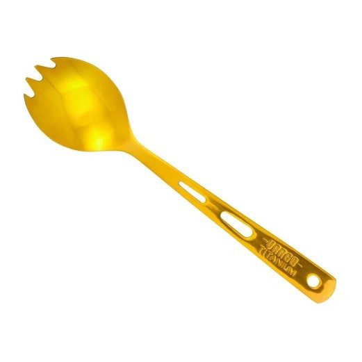 iBasingo Spork en Titane Fourchette Cuillère Légère 3 en 1 Ustensile de