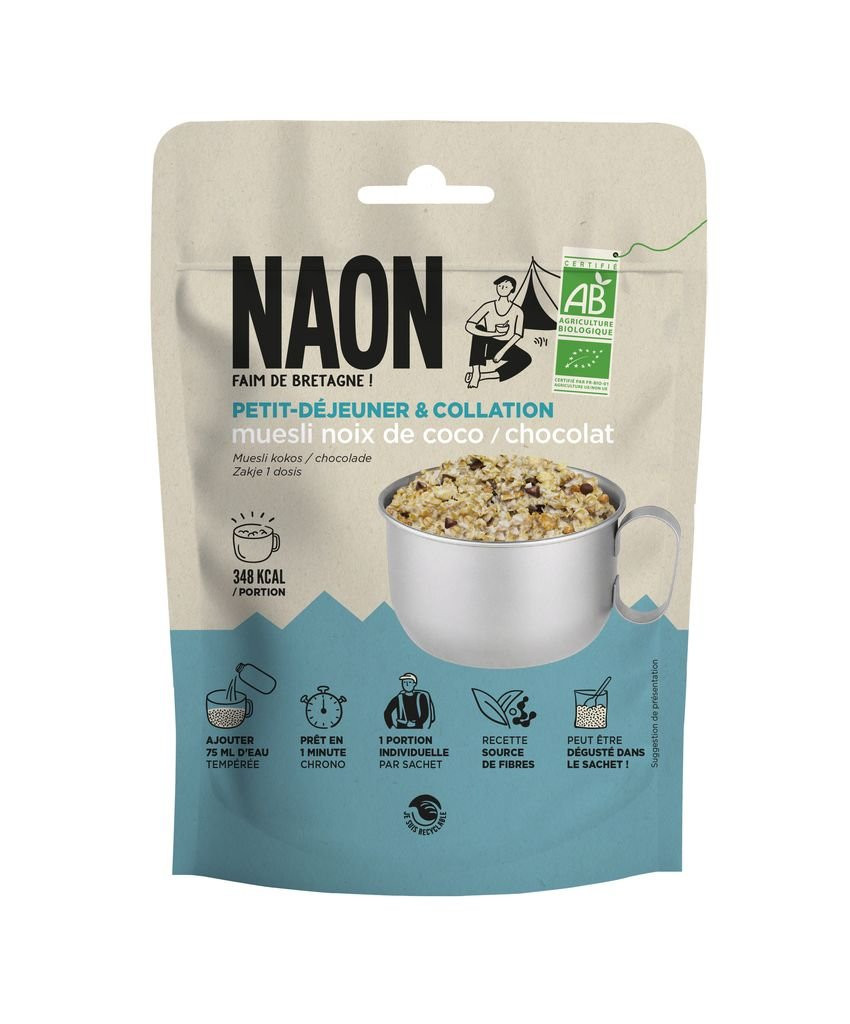 Muesli bio à base de flocons d’avoine Muesli noix de coco chocolat - Naon