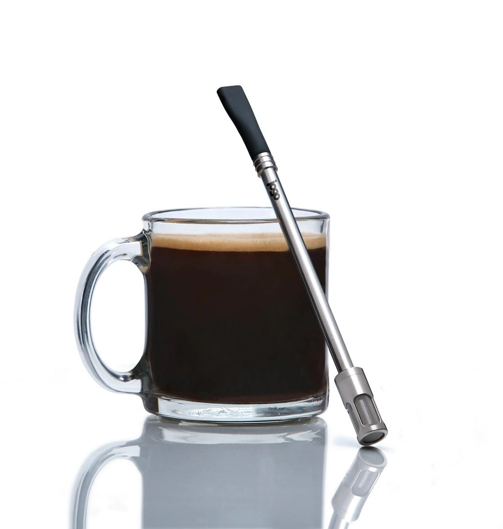Paille Filtre pour le café et le Thé Jogo - Pebble Grey