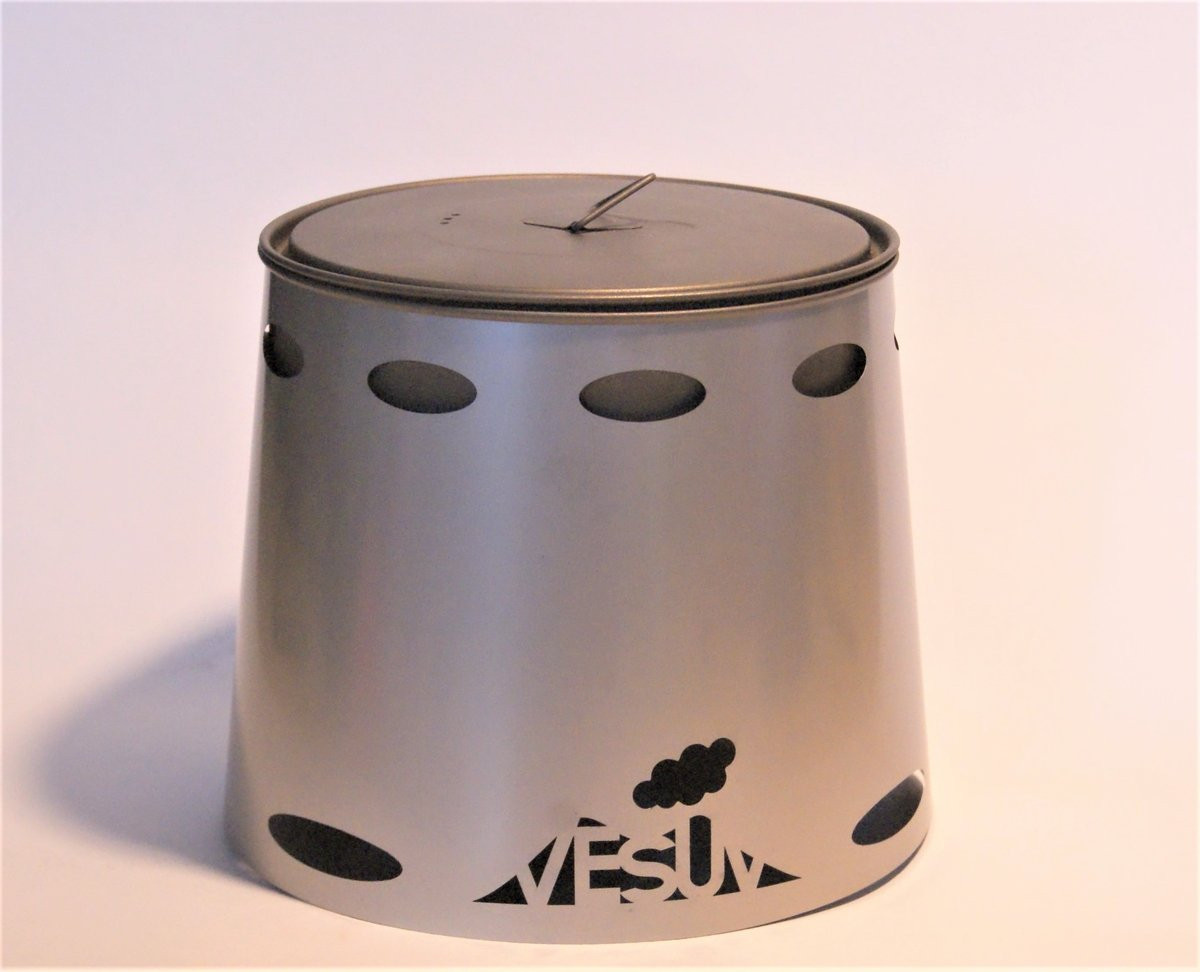Pare-vent Vesuv Titanium Windshield for Toaks Pots 700 ml-diam 115 mm