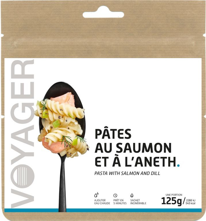 Pâtes au saumon et à l'aneth - Voyager