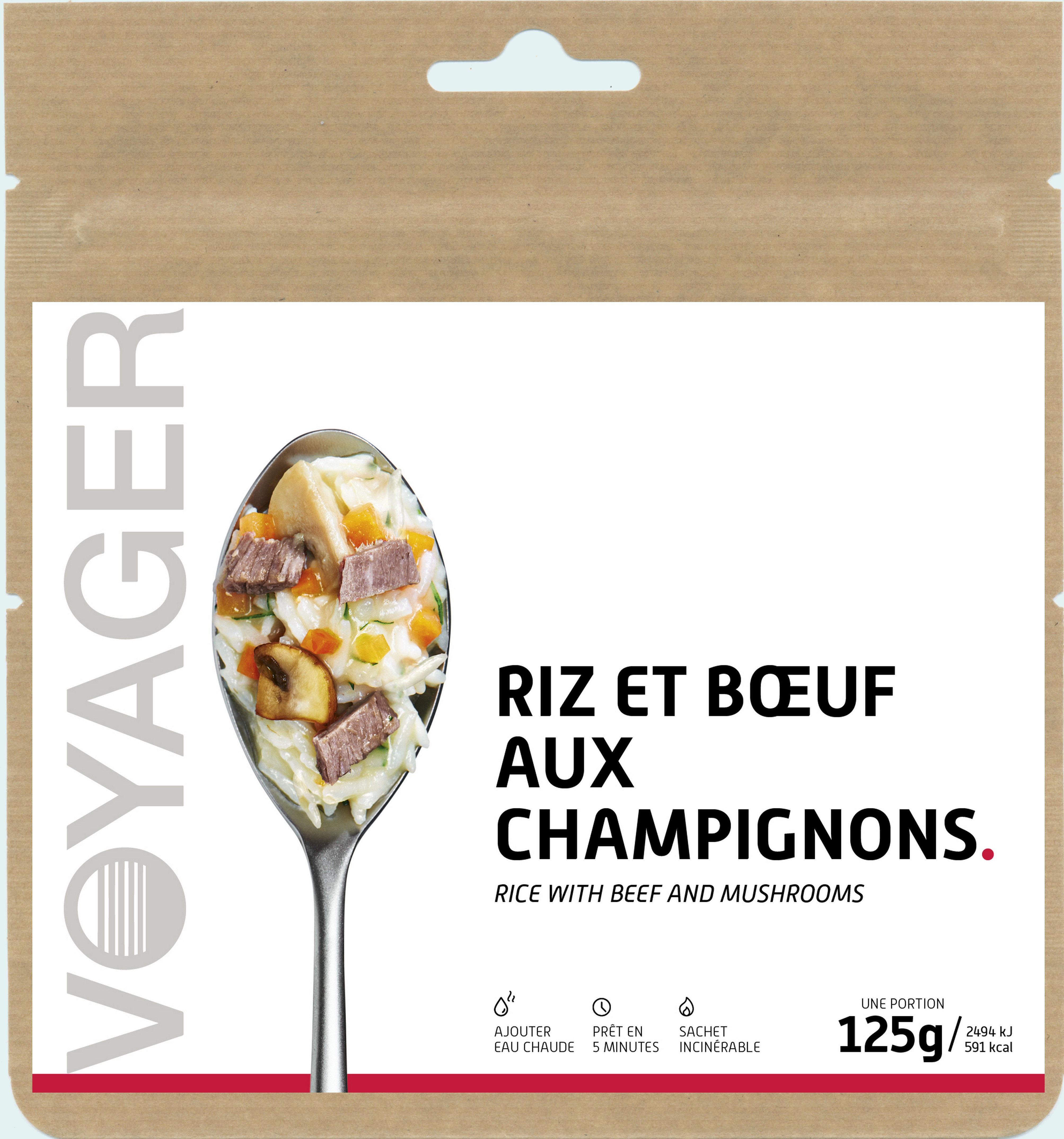 Riz et bœuf aux champignons 