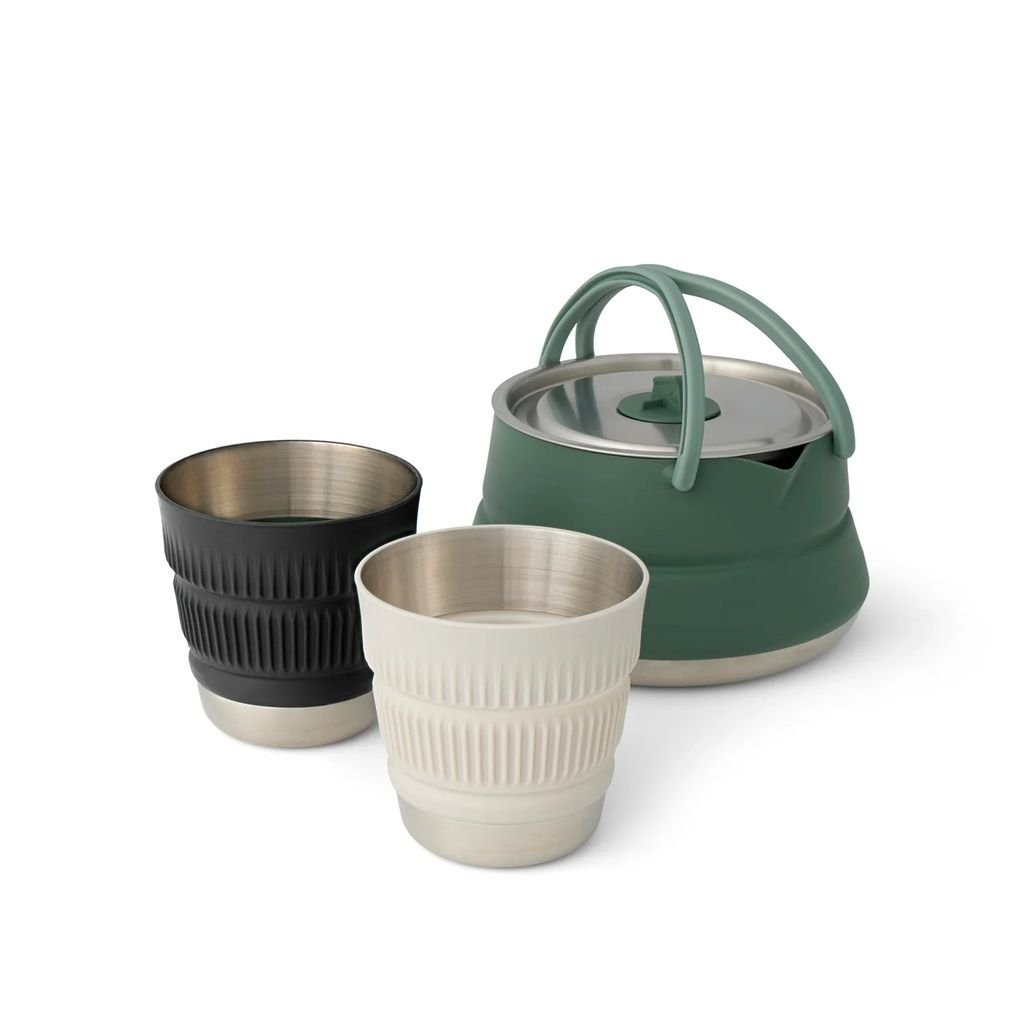 Set de cuisine 3 pièces pliable Sea to Summit Detour Stainless Steel Kettle Cook Set 