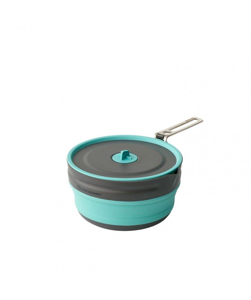 Casserole pliable lagère en silicone Sea To Summit Frontier UL Collapsible Pouring Pot 2,2 L-Bleu