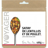 Satay de lentilles et de poulet - Voyager