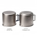 Réchaud + popote Evernew Ti Mug pot 500 Stove set