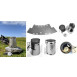 Vesuv Titanium Windshield for Toaks Pots 750 ml-D95 mm
