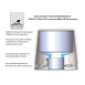 Dimensions Vesuv Titanium Windshield for Toaks Pots 750 ml-D95 mm