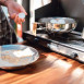 Poêle à frire de camping en acier inoxydable Primus Campfire Frying Pan 21 cm