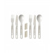 Couverts de camping Sea to Summit Detour Stainless Steel Cutlery Set - 6 pièces - Gris