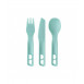 Set 3 couverts de camping Sea to Summit Passage Cutlery Set - Bleu
