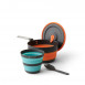 Set de cuisine 3 pièces léger et repliable Sea To Summit Frontier UL Collapsible One Pot Cook Set 1 L - Orange