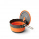Set de cuisine 3 pièces léger et repliable Sea To Summit Frontier UL Collapsible One Pot Cook Set 1 L - Orange